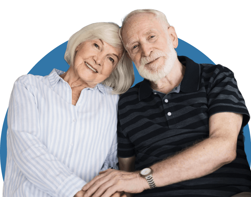 Pareja mayor feliz